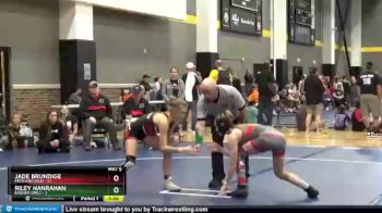 100 lbs Placement - Riley Hanrahan, Badger Girls vs Jade Brundige, Missouri Gold