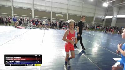 71 lbs Round 2 - Driggs Deeter, Sanderson Wrestling Academy vs Cannon Hunt, Sanderson Wrestling Academy