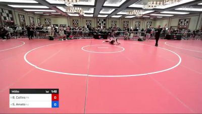 145 lbs Semifinal - Brady Collins, Pa vs Sonny Amato, Nj