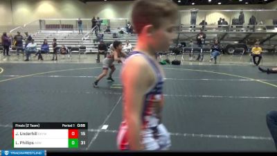 82 lbs Finals (2 Team) - Jace Underhill, Black Knights Youth WC vs Luke Phillips, ARES White