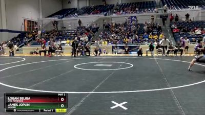 125 lbs 1st Place Match - James Joplin, Lander vs Logan Seliga, UNC Pembroke