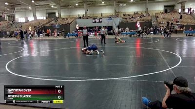 95 lbs 5th Place Match - Joseph Blazek, SDWA vs Qwyntan Dyer, SDWA