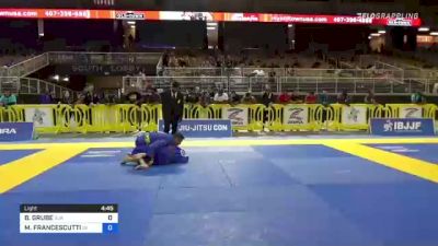 BILL GRUBE vs MARK FRANCESCUTTI 2021 Pan Jiu-Jitsu IBJJF Championship