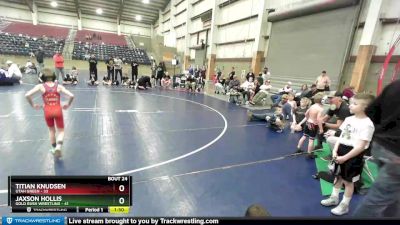 49 lbs Semis & Wb (16 Team) - Lee Thorton, Utah Green vs Ethan Melo, Gold Rush Wrestling