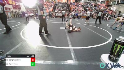 67 lbs Quarterfinal - Dax Bergmann, Grove Takedown Club vs Colton Perry, Team Tulsa Wrestling Club