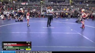 85 lbs 1st Place Match - Bode Bratsburg, Nebraska Boyz vs Tuff Tonga, Siouxland Wrestling Academy