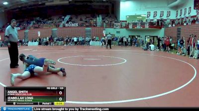 125 lbs Cons. Round 2 - Angel Smith, Hybrid Wrestling Club vs Izabellah Long, Seymour Middle School