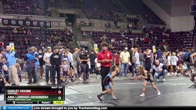 43-46 lbs Round 3 - Oakley Moore, Nebraska vs Aria Lorenzo-DeHerrera, Duran Wrestling Club