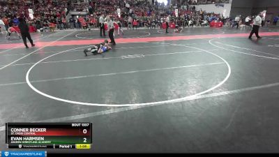 95 lbs Cons. Round 2 - Evan Harmsen, Askren Wrestling Academy vs Conner Becker, St. Croix Central