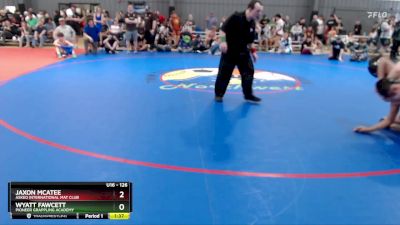 126 lbs Quarterfinal - Jaxon McAtee, Askeo International Mat Club vs Wyatt Fawcett, Pioneer Grappling Academy