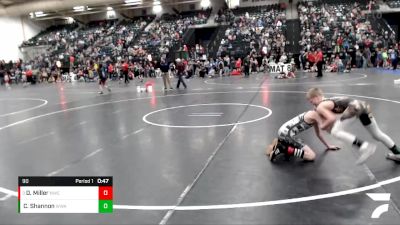 90 lbs Quarterfinal - Declan Miller, Norton Wrestling Club vs Cole Shannon, Warrior Wrestling Academy