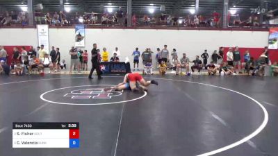 86 kg 5th Place - Samuel Fisher, Southeast Regional Training Center, Inc vs Cael Valencia, Sunkist Kids Wrestling Club