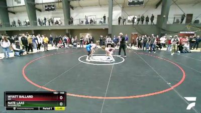 145 lbs Champ. Round 1 - Wyatt Ballard, WA vs Nate Laas, Washington