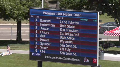Women's 100m, Heat 2