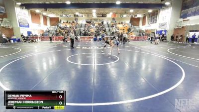 120 lbs Quarterfinal - Demian Pryima, Newport Harbor vs Jeremiah Herrington, Irvine