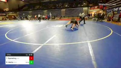 141 lbs Consi Of 8 #2 - Tucker Sjomeling, Nebraska vs Ryan Watts, Unattached-North Dakota State