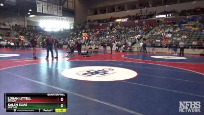 6A 100 lbs Quarterfinal - Logan Littell, Conway vs Kalen Elias, Heritage