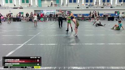 64 lbs Semifinal - Jameson Lohr, Williamsburg Wrestling Club vs Arman Bassiri, Unattached