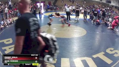 90 lbs Quarterfinal - Manny Ayala, RED WAVE WC vs Bane Morado, PMA