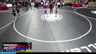 63 lbs Quarterfinal - Romeo Gonzalez, G-Style Wrestling Club vs Aiden Lazcano, Orange County RTC