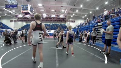 80 lbs 3rd Place - Brady Gilles, Harrah Little League Wrestling vs Johnny Ralston, Chandler Takedown Club