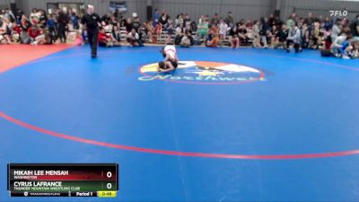 63 lbs Quarterfinal - Mikaih Lee Mensah, Washington vs Cyrus LaFrance, Thunder Mountain Wrestling Club