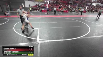 105 lbs Semifinal - Drake Vrable, De Pere Youth vs Brekken Iverson, Blair-Taylor