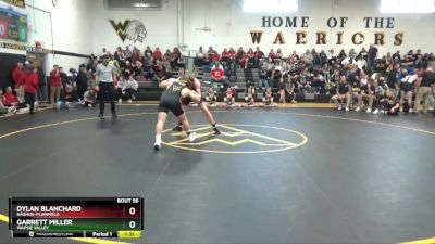 165 lbs Semifinal - Garrett Miller, Wapsie Valley vs Dylan Blanchard, Nashua-Plainfield