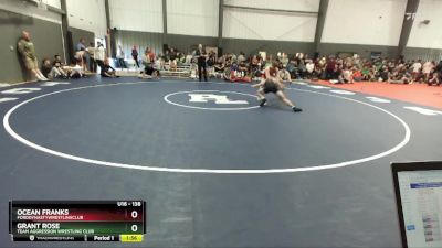 138 lbs Quarterfinal - Ocean Franks, FordDynastyWrestlingClub vs Grant Rose, Team Aggression Wrestling Club