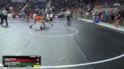 113 lbs Semifinal - Cale Wills, Augusta vs Isaiah Peachey, U Town Hammers