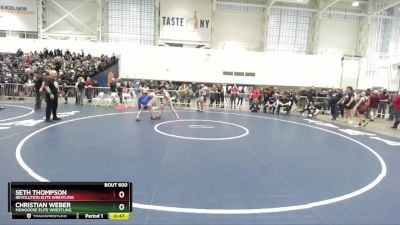 85 lbs Cons. Semi - Seth Thompson, Revolution Elite Wrestling vs Christian Weber, Mongoose Elite Wrestling