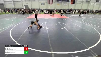 78 lbs Consolation - Zade Zollinger, Thorobred WC vs Iker Almaraz, Shootbox