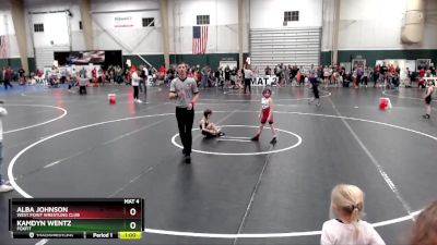 49 lbs Cons. Round 3 - Kamdyn Wentz, FoxFit vs Alba Johnson, West Point Wrestling Club