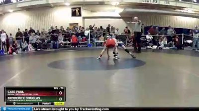 70 lbs Champ. Round 2 - Case Paul, Indian Creek Wrestling Club vs Broderick Douglas, Columbus North Wrestling Club