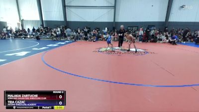 85 lbs Round 2 - Malakai Zartuche, Sons And Daughters Wrestling Club vs Teia Cazac, Ascend Wrestling Academy