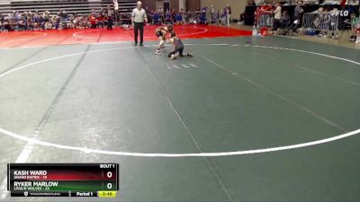 93 lbs Semis (4 Team) - Ryker Marlow, LPGE/B Wolves vs Kash Ward, Grand Rapids