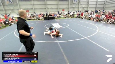 138 lbs Placement Matches (8 Team) - Easton Dircks, Minnesota Blue vs Owen Seffrood, Wisconsin Red