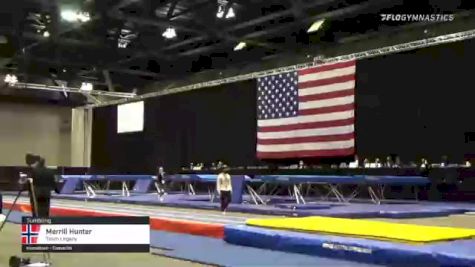 Merrill Hunter - Tumbling, Team Legacy - 2021 USA Gymnastics Championships