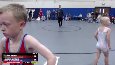 53 lbs Round 1 - Ethan Mello, Mountain Man Wrestling Club vs Gabriel Morris, Marsh Valley Wrestling Club