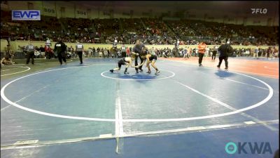 92 lbs Consi Of 16 #2 - Kapono Ehsa, Wyandotte Youth Wrestling vs Axel Lorg, Shelton Wrestling Academy