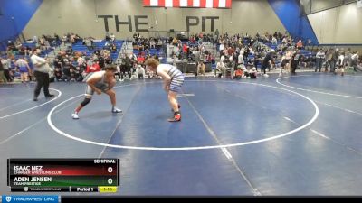 210 lbs Semifinal - Isaac Nez, Charger Wrestling Club vs Aden Jensen, Team Prestige