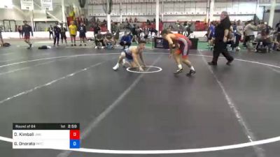 65 kg Prelims - Daniel Kimball, Jackrabbit Wrestling Club vs Gabriel Onorato, Pennsylvania RTC