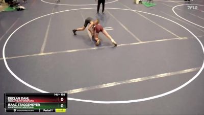 102 lbs Semifinal - Declan Dahl, Anoka Youth Wrestling vs Isaac Staggemeyer, No Nonsense Wrestling