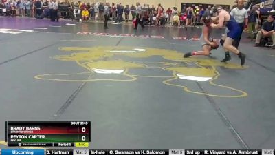 3 - 157 lbs Quarterfinal - Brady Barns, Staunton River vs Peyton Carter, Skyline