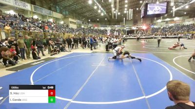 135 lbs Consi Of 8 #1 - Stratton Hay, Lesher vs Izaiah Conde, Greeley United