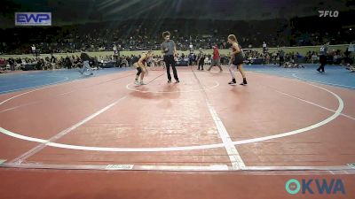 115 lbs Quarterfinal - Tess Wright, Weatherford Youth Wrestling vs Charlee Jones, Vinita Kids Wrestling