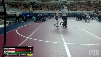 D1-120 lbs Cons. Round 1 - Owen Proper, Marana vs Richie Gerber, Gila Ridge