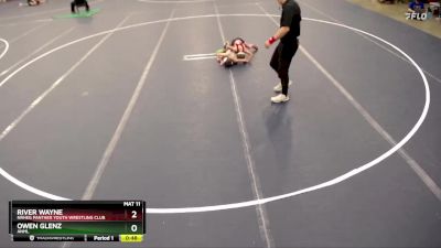 Quarterfinal - River Wayne, NRHEG Panther Youth Wrestling Club vs Owen Glenz, ANML