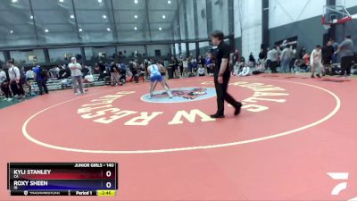 140 lbs Semifinal - Kyli Stanley, CA vs Roxy Sheen, ID