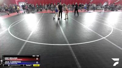 138 lbs Cons. Round 4 - Aric Braund, Askren Wrestling Academy vs Jack Cleereman, Aviators Wrestling